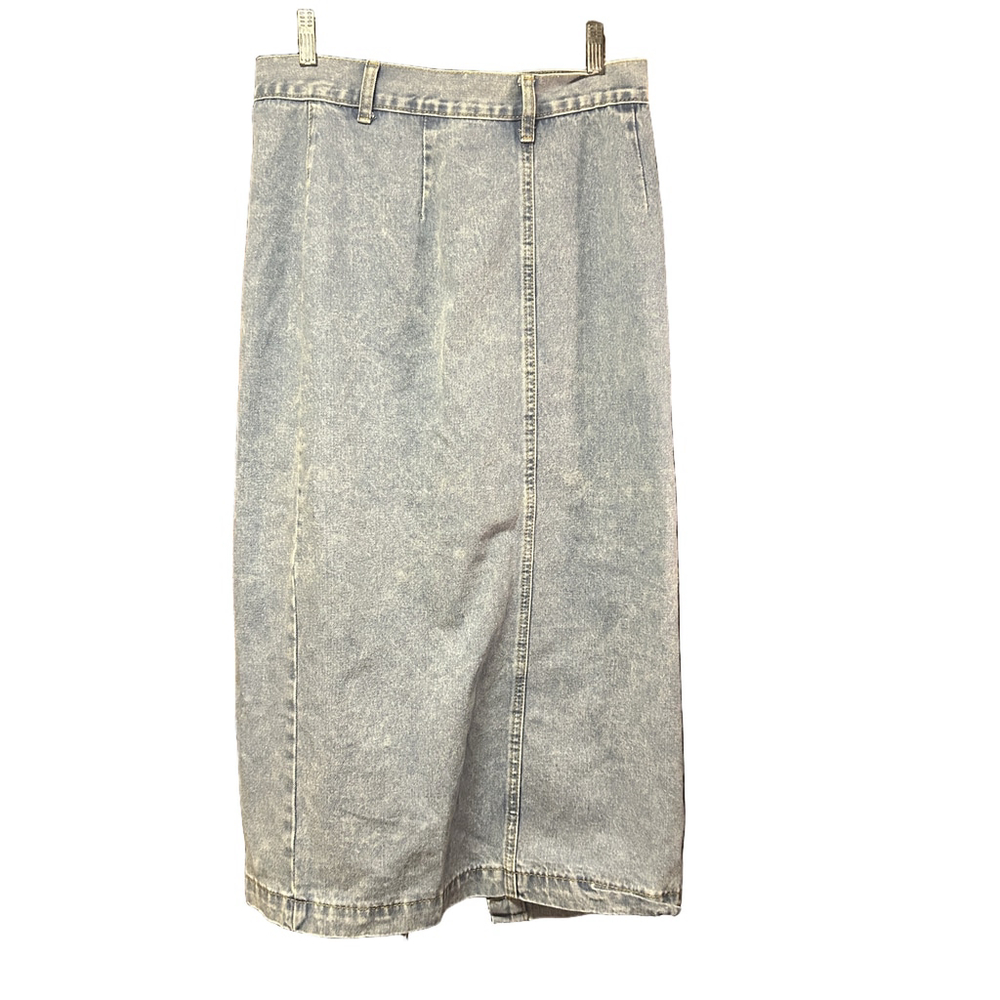 Shein Denim Midi Skirt - Women's M - Button Front - Picture 3 of 7